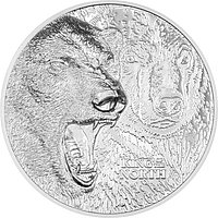 Silber King of the North - Polar Bear 1 oz PP - Ultra High Relief