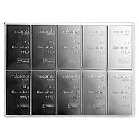 Vorderseite des Silber CombiBar® 10 x 10 g – LBMA zertifizierter Hersteller