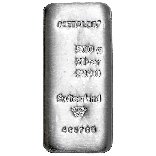 Silberbarren 500 g - LBMA-zertifizierter Hersteller