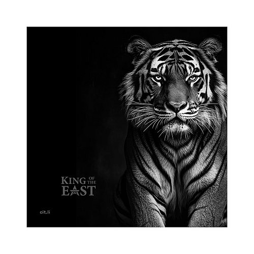 Zertifikat des Silber King of the East - Tiger 1 oz PP - Ultra High Relief