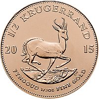 Gold Krügerrand 1/2 - diverse Jahrgänge
