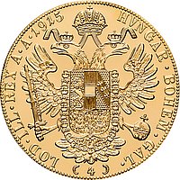 Gold Dukaten 4-fach - Rückseite