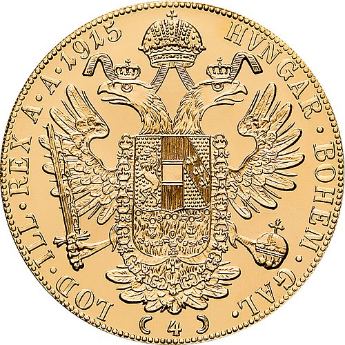 Gold Dukaten 4-fach - Rückseite